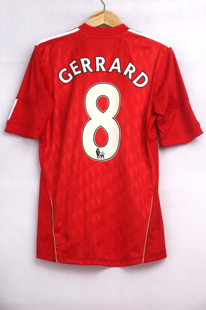 Liverpool 2010 Home Gerrard [S] Apparel Original Authentic Football Soccer Jersey Kit Shirt Nameset
