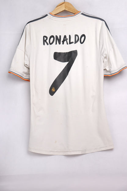 Real Madrid 2013 Home Ronaldo [M] Apparel Original Authentic Football Soccer Jersey Kit Shirt Nameset