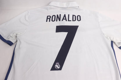 Real Madrid 2016 Home Ronaldo [M] Apparel Original Authentic Football Soccer Jersey Kit Shirt Nameset