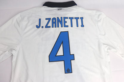 Inter Milan 2011 Away Zanetti [XL] Apparel Original Authentic Football Soccer Jersey Kit Shirt Nameset