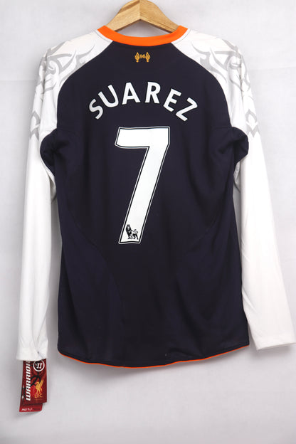 Liverpool 2012 Third Long Sleeve BNWT Suarez [S] Apparel Original Authentic Football Soccer Jersey Kit Shirt Nameset