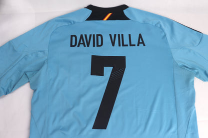 Spain 2012 Away David Villa [M] Apparel Original Authentic Football Soccer Jersey Kit Shirt Nameset