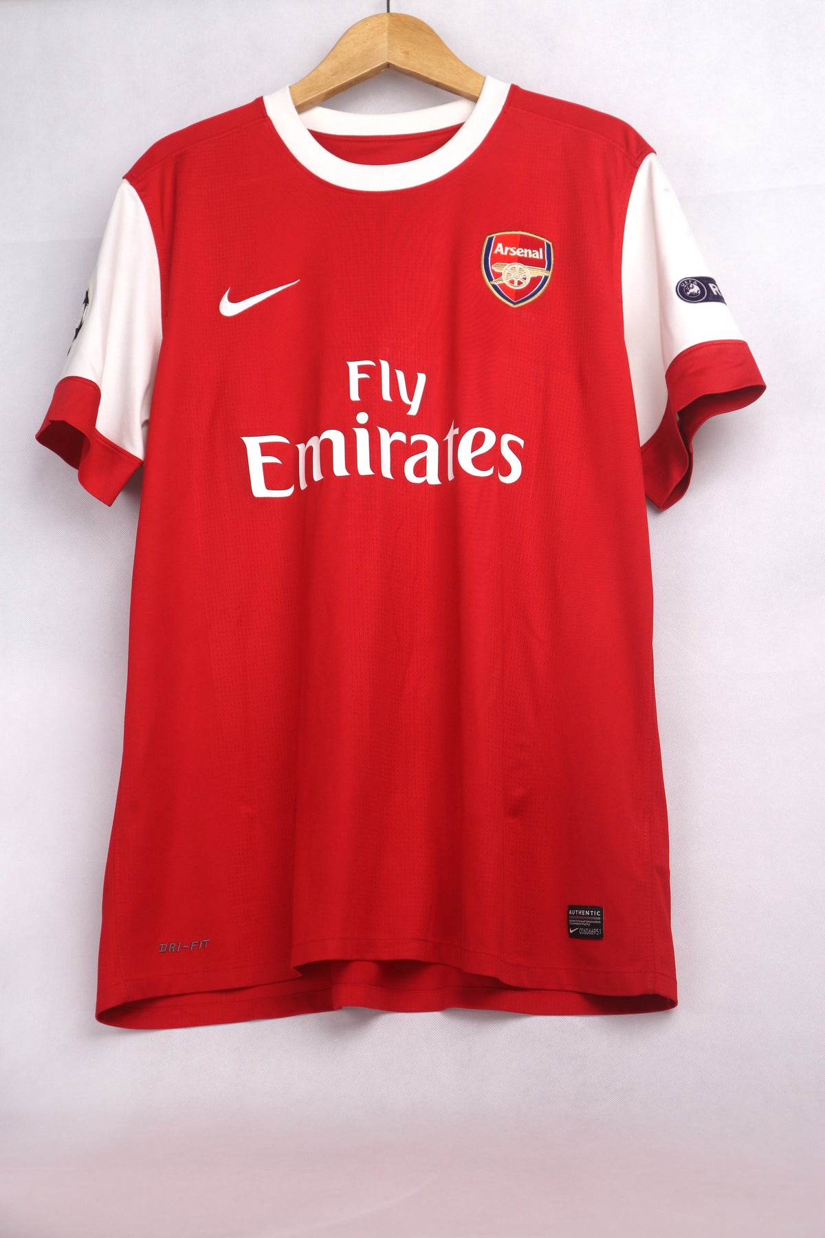 Arsenal 2010 Home Ramsey [M] Apparel Original Authentic Football Soccer Jersey Kit Shirt Nameset