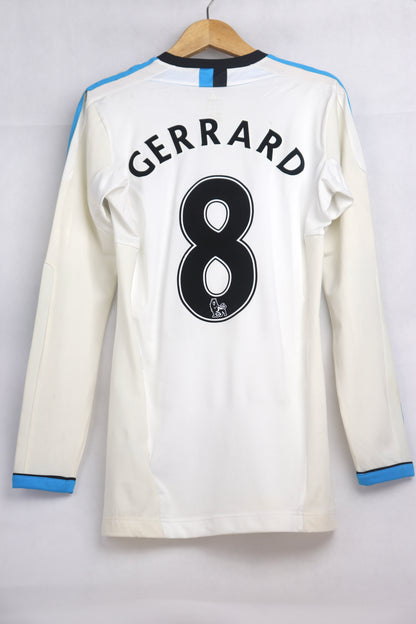 Liverpool 2011 Third Long Sleeve BNWT Gerrard [S] Apparel Original Authentic Football Soccer Jersey Kit Shirt Nameset