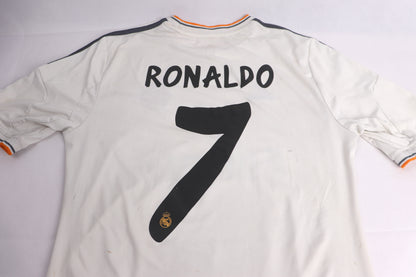 Real Madrid 2013 Home Ronaldo [M] Apparel Original Authentic Football Soccer Jersey Kit Shirt Nameset