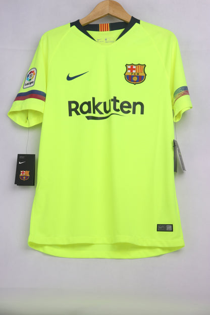 Barcelona 2018 Away BNWT Messi [M] Apparel Original Authentic Football Soccer Jersey Kit Shirt Nameset