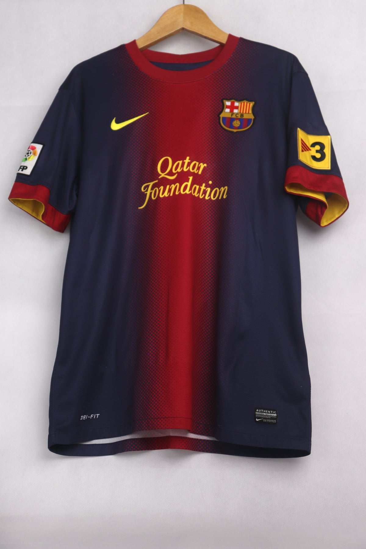 Barcelona 2012 Home Messi [L] Apparel Original Authentic Football Soccer Jersey Kit Shirt Nameset