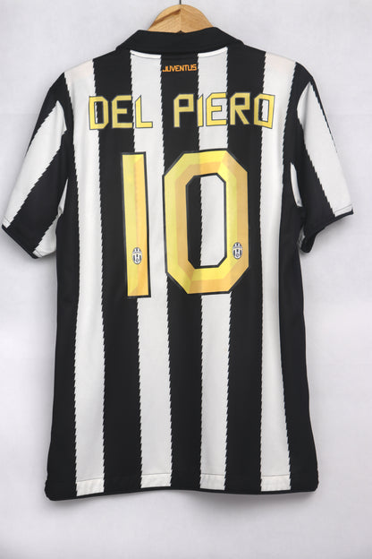 Juventus 2010 Home Del Piero [M] Apparel Original Authentic Football Soccer Jersey Kit Shirt Nameset