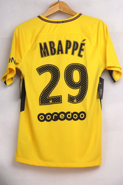 PSG 2017 Away BNWT Mbappe [S] Apparel Original Authentic Football Soccer Jersey Kit Shirt Nameset