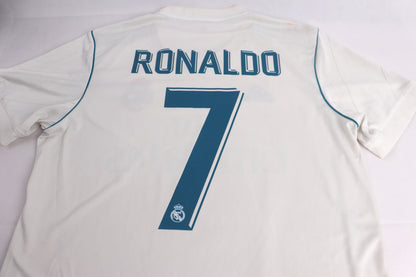 Real Madrid 2017 Home Ronaldo [M] Apparel Original Authentic Football Soccer Jersey Kit Shirt Nameset