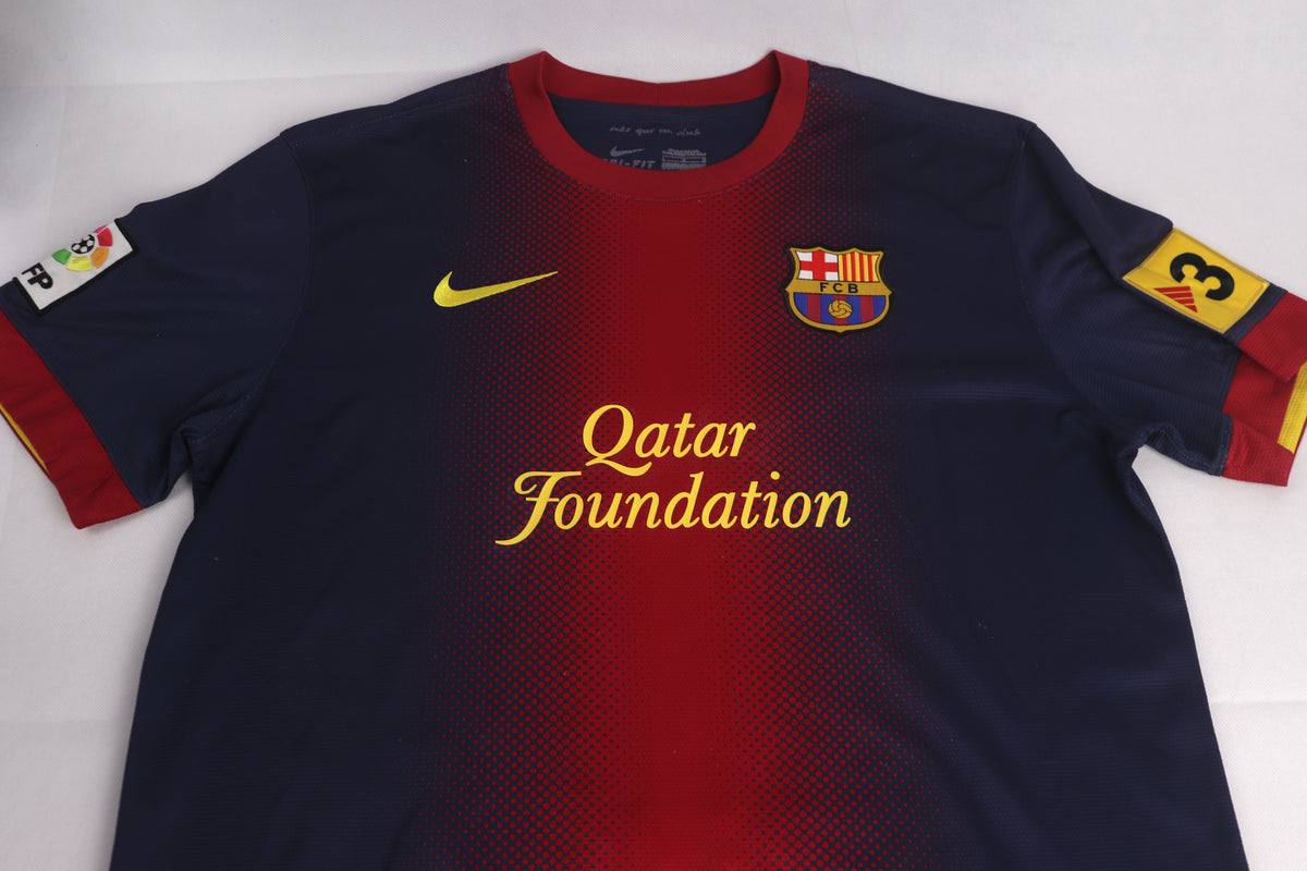 Barcelona 2012 Home Messi [L] Apparel Original Authentic Football Soccer Jersey Kit Shirt Nameset