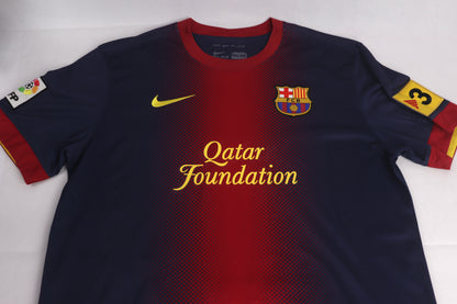 Barcelona 2012 Home Messi [L] Apparel Original Authentic Football Soccer Jersey Kit Shirt Nameset