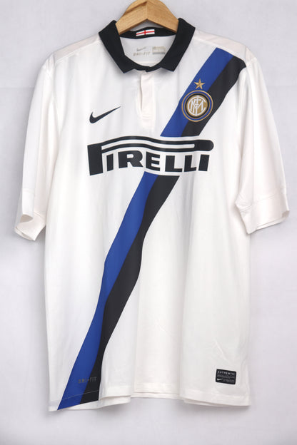 Inter Milan 2011 Away Zanetti [L] Apparel Original Authentic Football Soccer Jersey Kit Shirt Nameset