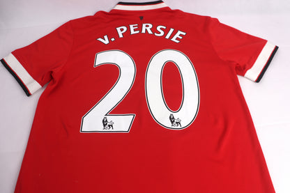 Manchester United 2014 Home Van Persie [M] Apparel Original Authentic Football Soccer Jersey Kit Shirt Nameset