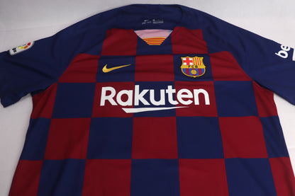 Barcelona 2019 Home Messi [XL] Apparel Original Authentic Football Soccer Jersey Kit Shirt Nameset