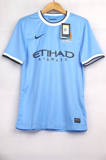 Manchester City 2013 Home BNWT Kun Aguero [S] Apparel Original Authentic Football Soccer Jersey Kit Shirt Nameset