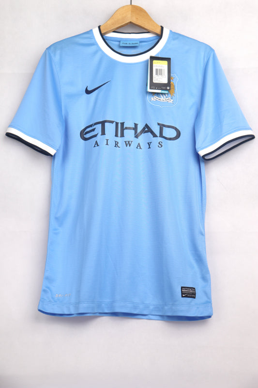 Manchester City 2013 Home BNWT Kun Aguero [S] Apparel Original Authentic Football Soccer Jersey Kit Shirt Nameset