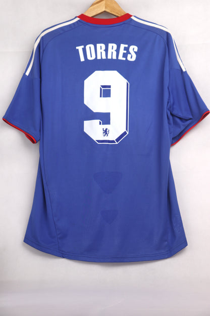 Chelsea 2010 Home Torres [XL] Apparel Original Authentic Football Soccer Jersey Kit Shirt Nameset