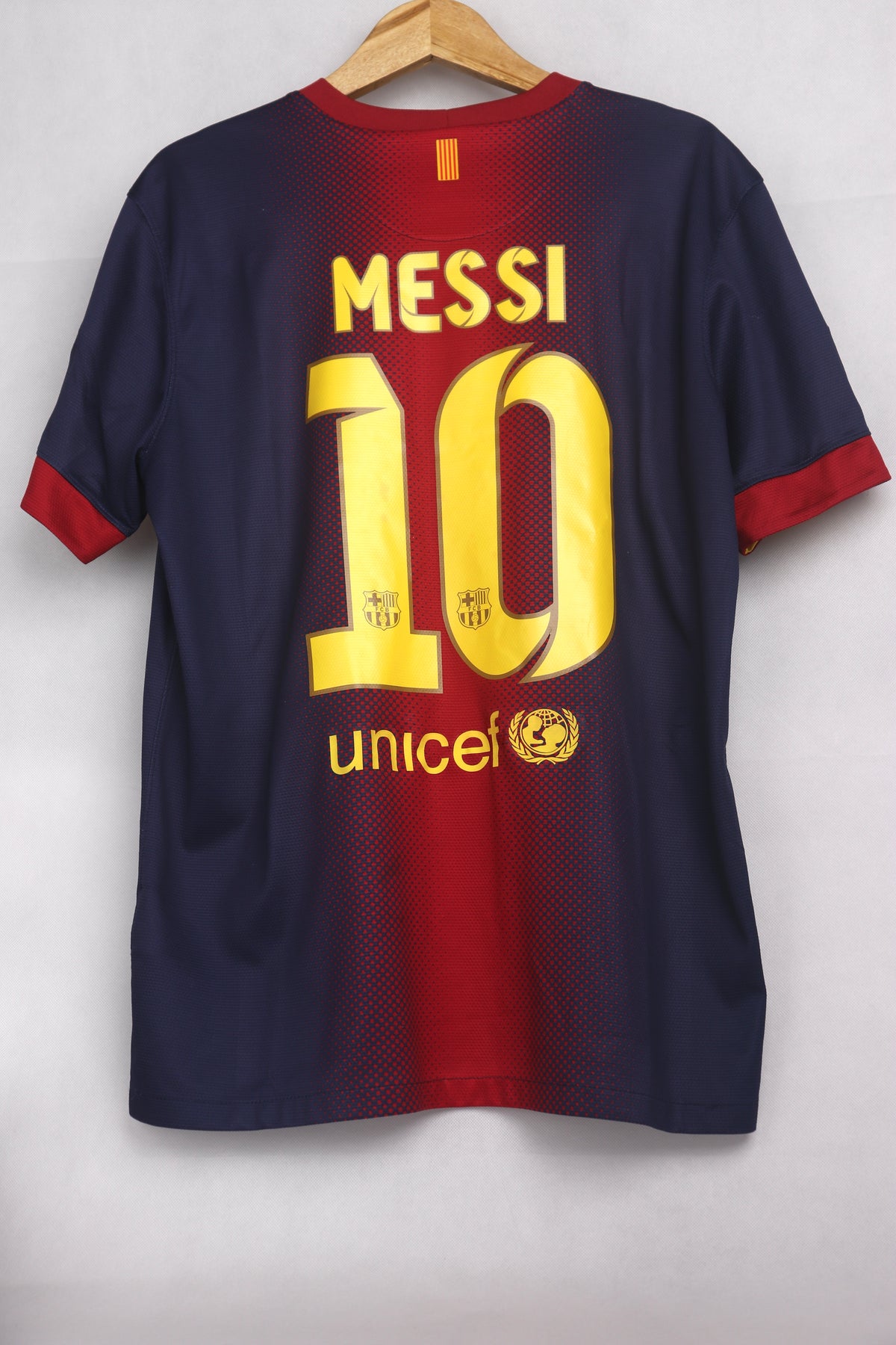 Barcelona 2012 Home Messi [L] Apparel Original Authentic Football Soccer Jersey Kit Shirt Nameset