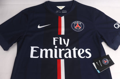 PSG 2014 Home BNWT Ibrahimovic [S] Apparel Original Authentic Football Soccer Jersey Kit Shirt Nameset