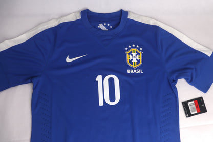 Brazil 2013 Away Player Issue BNWT Neymar [L] Apparel Original Authentic Football Soccer Jersey Kit Shirt Nameset