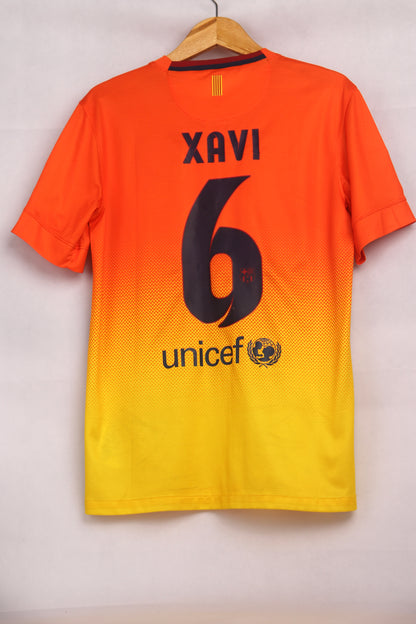 Barcelona 2012 Away Xavi [S] Apparel Original Authentic Football Soccer Jersey Kit Shirt Nameset