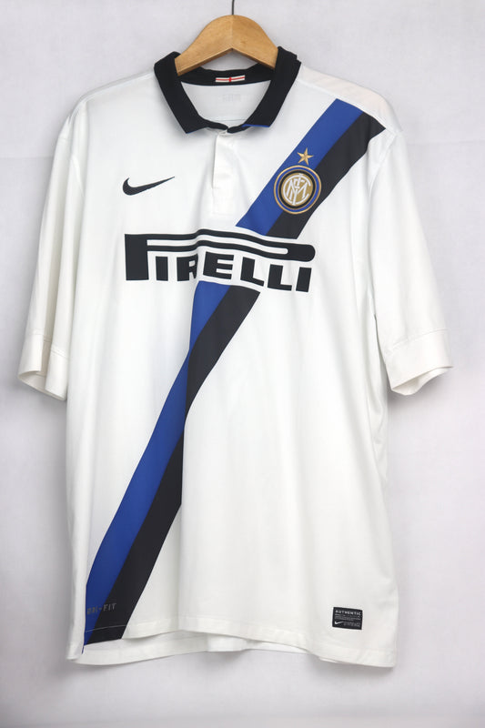 Inter Milan 2011 Away Zanetti [XL] Apparel Original Authentic Football Soccer Jersey Kit Shirt Nameset