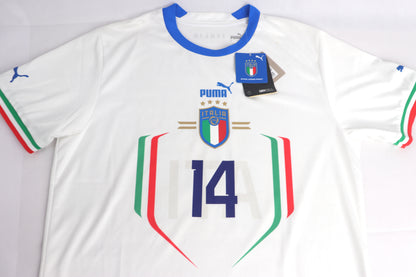 Italy 2022 Away BNWT Chiesa [L] Apparel Original Authentic Football Soccer Jersey Kit Shirt Nameset