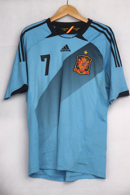 Spain 2012 Away David Villa [M] Apparel Original Authentic Football Soccer Jersey Kit Shirt Nameset