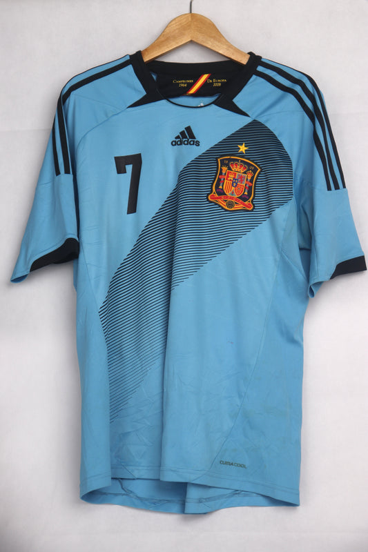 Spain 2012 Away David Villa [M] Apparel Original Authentic Football Soccer Jersey Kit Shirt Nameset