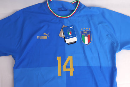 Italy 2022 Home Player Issue BNWT Chiesa [XL] Apparel Original Authentic Football Soccer Jersey Kit Shirt Nameset