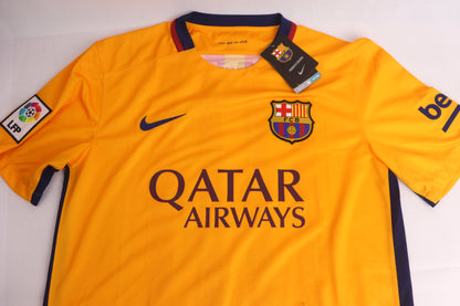 Barcelona 2015 Away BNWT Neymar [M] Apparel Original Authentic Football Soccer Jersey Kit Shirt Nameset