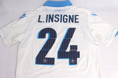 Napoli 2014 Third Insigne [XL] Apparel Original Authentic Football Soccer Jersey Kit Shirt Nameset