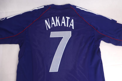 Japan 2002 Home Player Issue Nakata [M] Apparel Original Authentic Football Soccer Jersey Kit Shirt Nameset