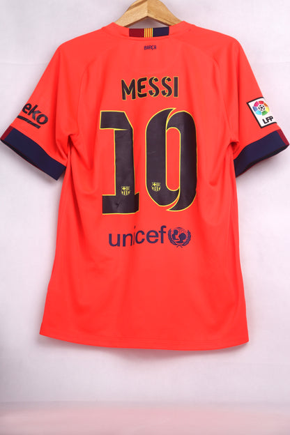 Barcelona 2014 Away Messi [M] Apparel Original Authentic Football Soccer Jersey Kit Shirt Nameset