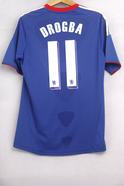 Chelsea 2010 Home Drogba [L] Apparel Original Authentic Football Soccer Jersey Kit Shirt Nameset
