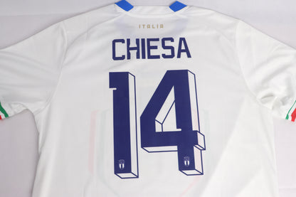 Italy 2022 Away BNWT Chiesa [L] Apparel Original Authentic Football Soccer Jersey Kit Shirt Nameset