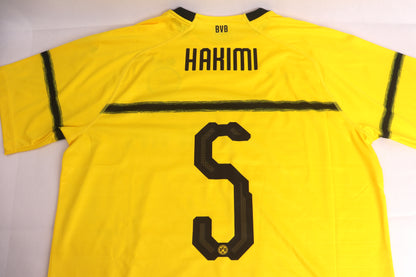 Borussia Dortmund 2018 Home Cup BNWT Hakimi [XL] Apparel Original Authentic Football Soccer Jersey Kit Shirt Nameset