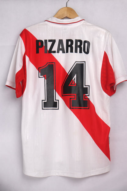 Peru 2006 Home Pizarro [M] Apparel Original Authentic Football Soccer Jersey Kit Shirt Nameset