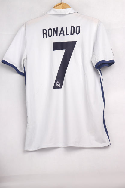 Real Madrid 2016 Home Ronaldo [M] Apparel Original Authentic Football Soccer Jersey Kit Shirt Nameset