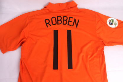 Netherlands 2006 Home Robben [L] Apparel Original Authentic Football Soccer Jersey Kit Shirt Nameset