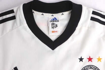 Germany 2002 Home Ballack [M] Apparel Original Authentic Football Soccer Jersey Kit Shirt Nameset