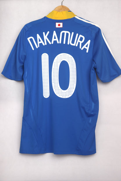 Japan 2008 Home Nakamura [M] Apparel Original Authentic Football Soccer Jersey Kit Shirt Nameset