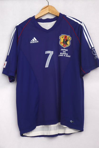 Japan 2002 Home Player Issue Nakata [M] Apparel Original Authentic Football Soccer Jersey Kit Shirt Nameset