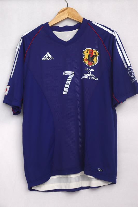 Japan 2002 Home Player Issue Nakata [M] Apparel Original Authentic Football Soccer Jersey Kit Shirt Nameset