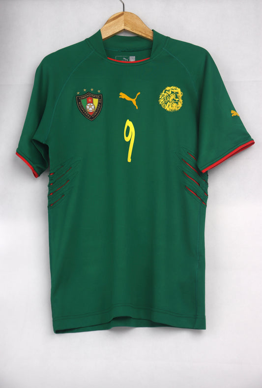 Cameroon 2004 Home Eto’o [M] Apparel Original Authentic Football Soccer Jersey Kit Shirt Nameset