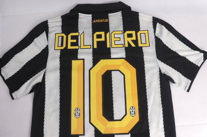 Juventus 2010 Home Del Piero [S] Apparel Original Authentic Football Soccer Jersey Kit Shirt Nameset
