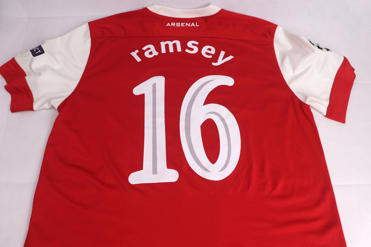 Arsenal 2010 Home Ramsey [M] Apparel Original Authentic Football Soccer Jersey Kit Shirt Nameset