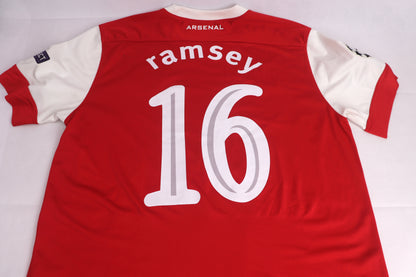 Arsenal 2010 Home Ramsey [M] Apparel Original Authentic Football Soccer Jersey Kit Shirt Nameset