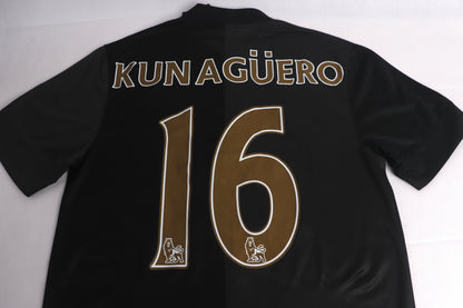 Manchester City 2013 Away BNWT Kun Aguero [S] Apparel Original Authentic Football Soccer Jersey Kit Shirt Nameset